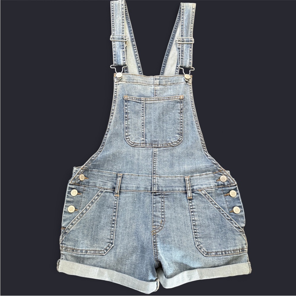 RSQ Denim Short Overalls
